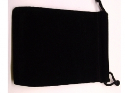 Dark Green Velvet Pouch 3" X 4"